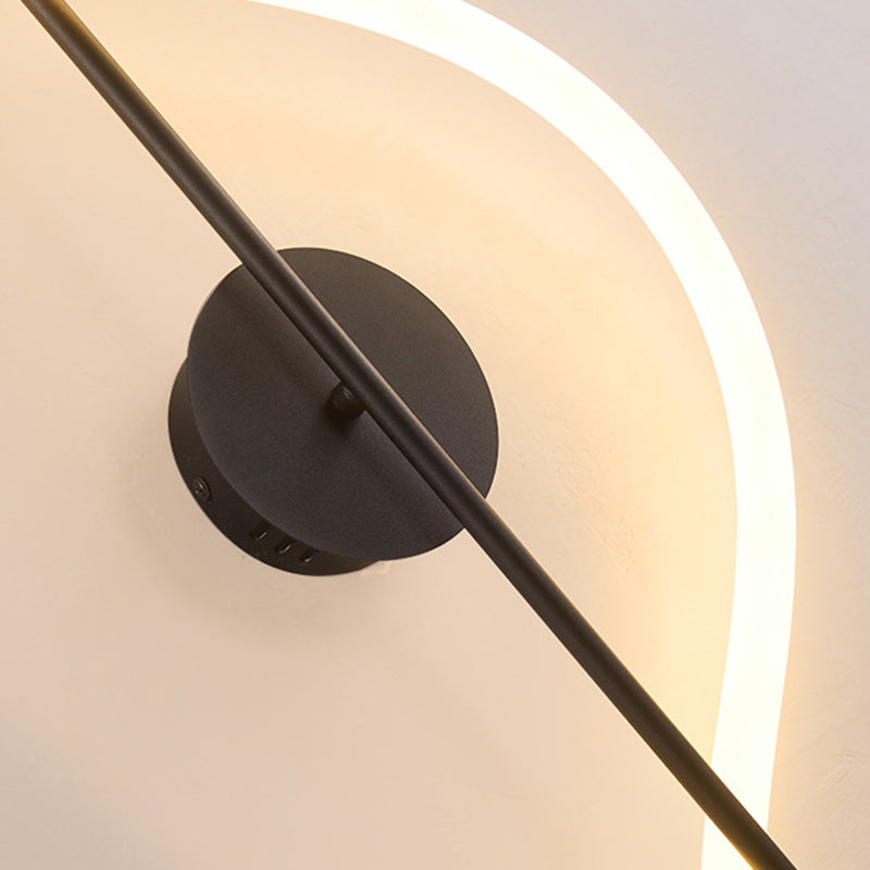 Music Note Shape Iron Wall Lamp