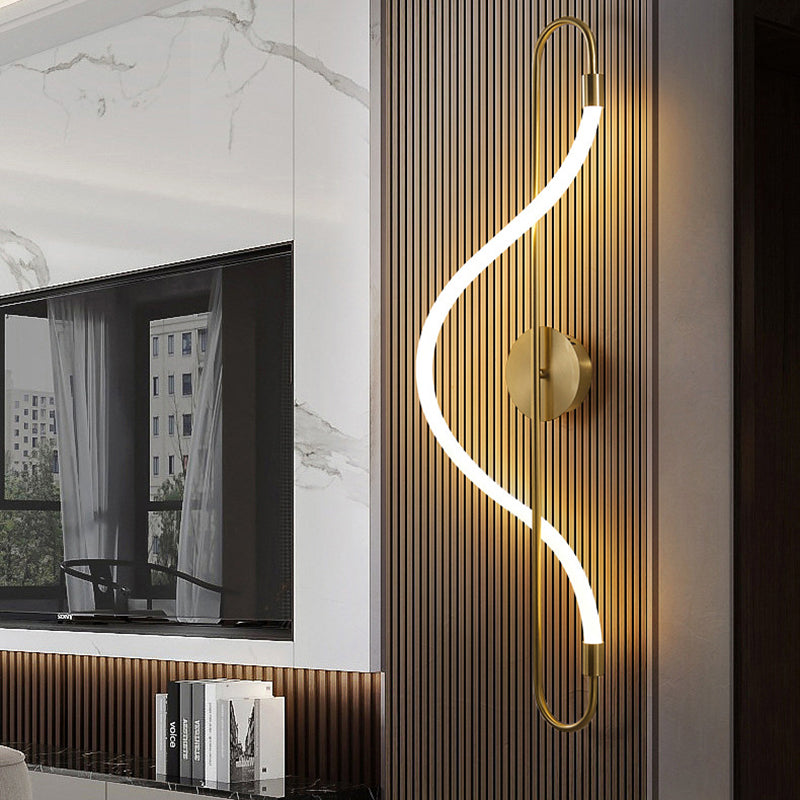Music Note Shape Iron Wall Lamp