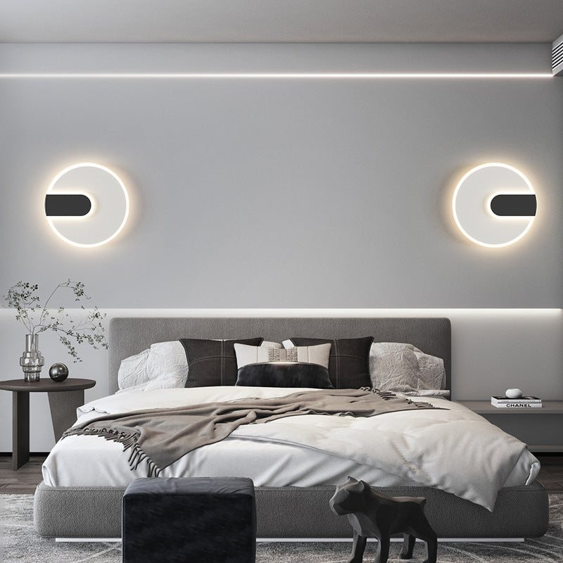 Round Square Iron Acrylic Wall Lamp
