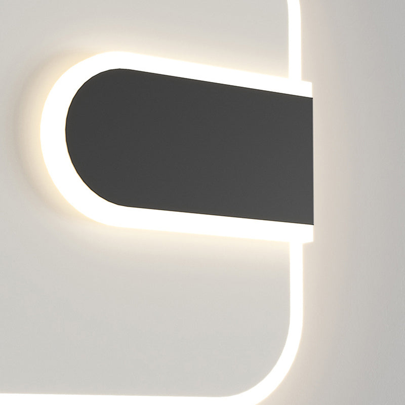 Round Square Iron Acrylic Wall Lamp