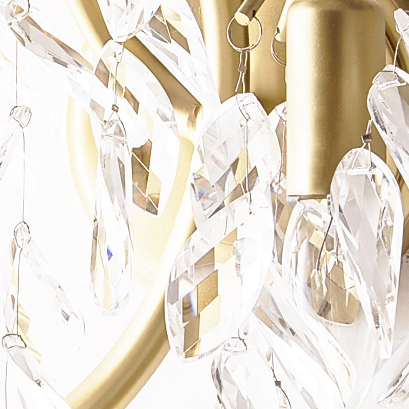 Curve Tassel Shape Iron 2-Light Wall Lamp