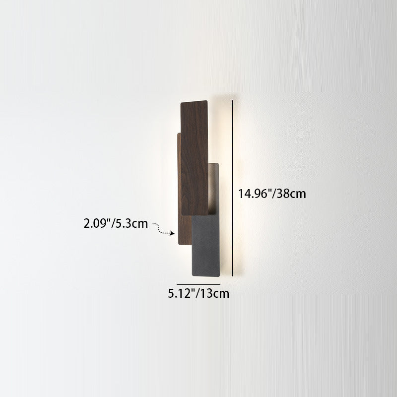 Rectangle Iron Bedroom Wall Lamp
