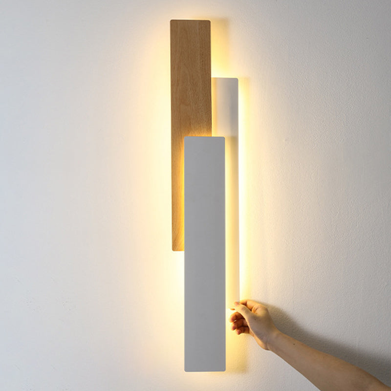 Rectangle Iron Bedroom Wall Lamp