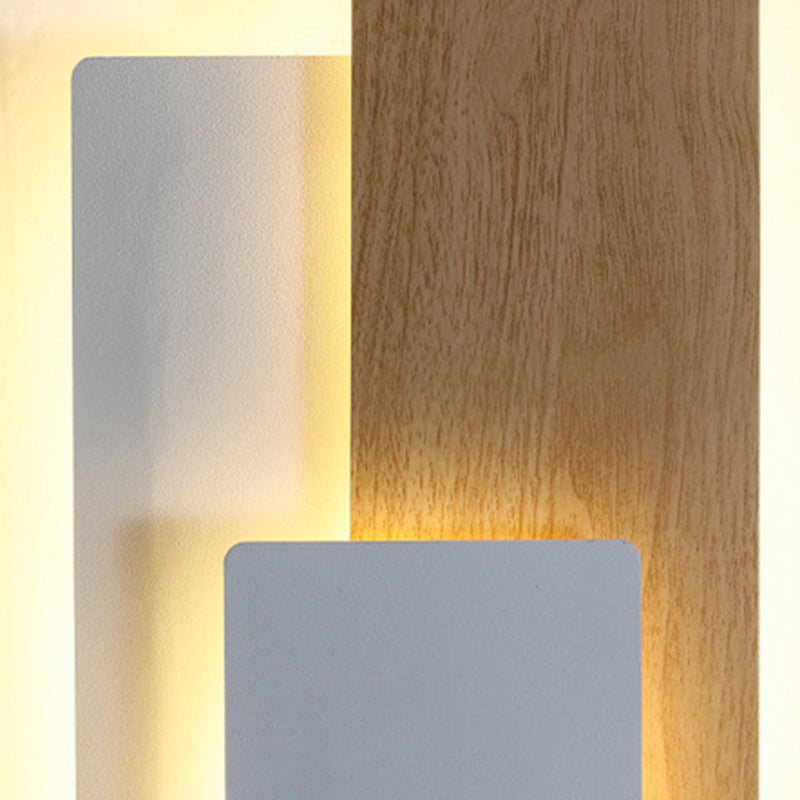 Rectangle Iron Bedroom Wall Lamp