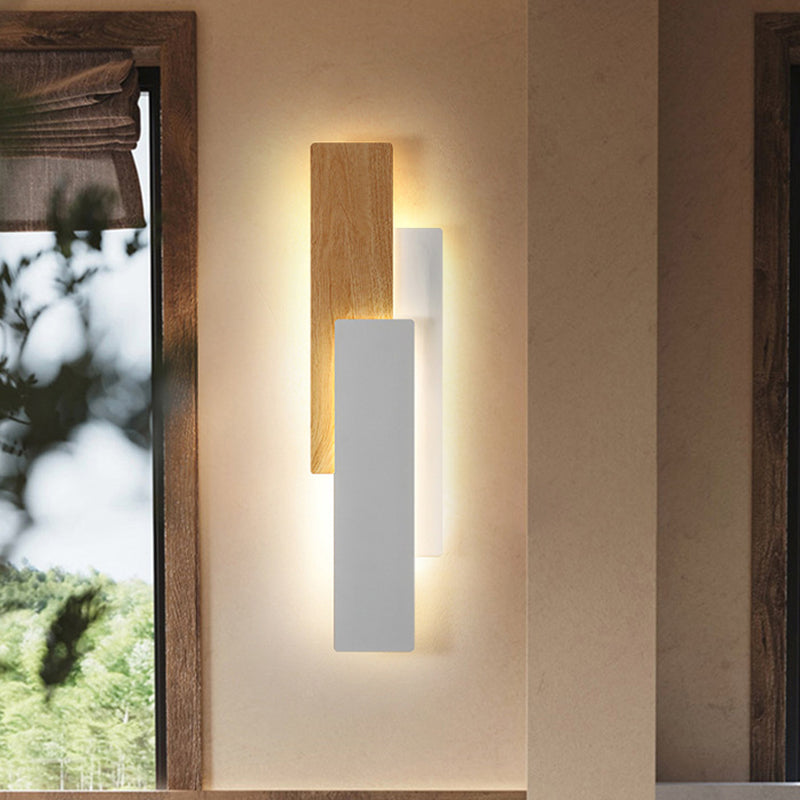 Rectangle Iron Bedroom Wall Lamp