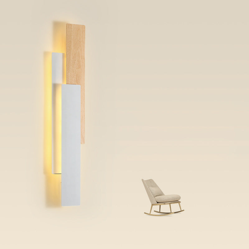 Rectangle Iron Bedroom Wall Lamp