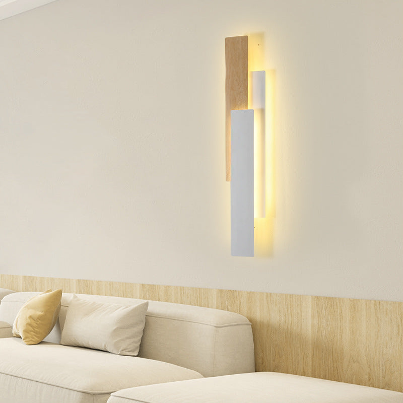 Rectangle Iron Bedroom Wall Lamp