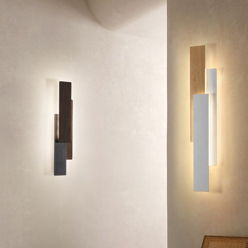 Rectangle Iron Bedroom Wall Lamp