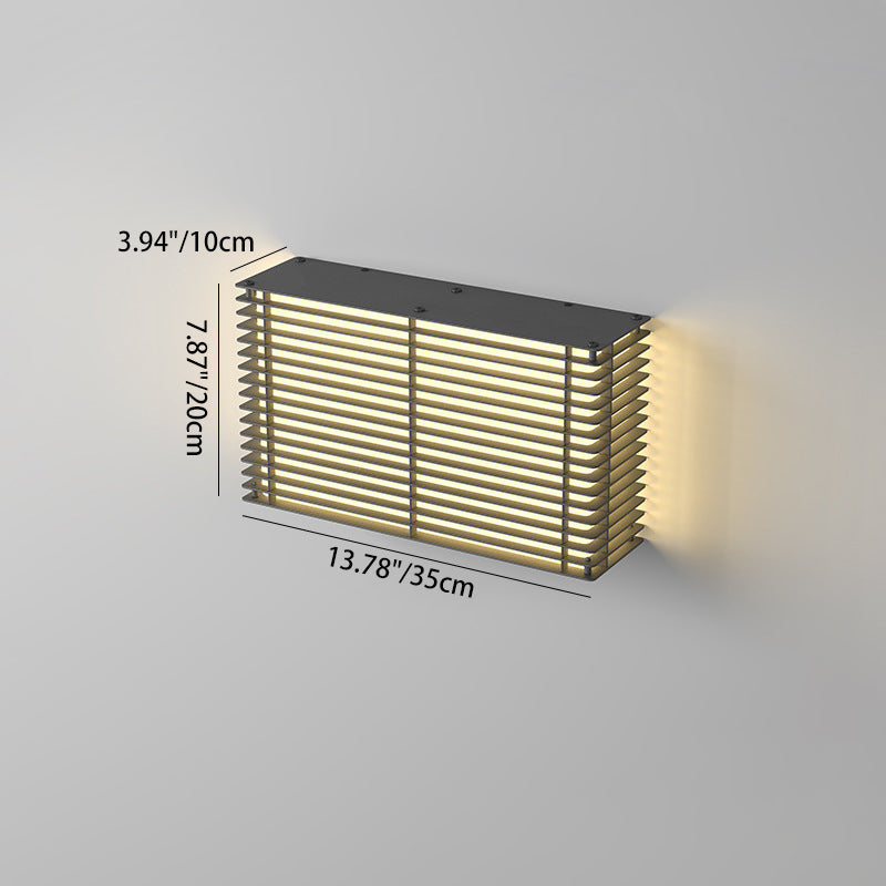 Rectangle PE Stainless Steel Outdoor Light