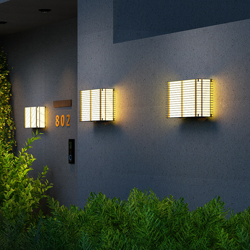 Rectangle PE Stainless Steel Outdoor Light