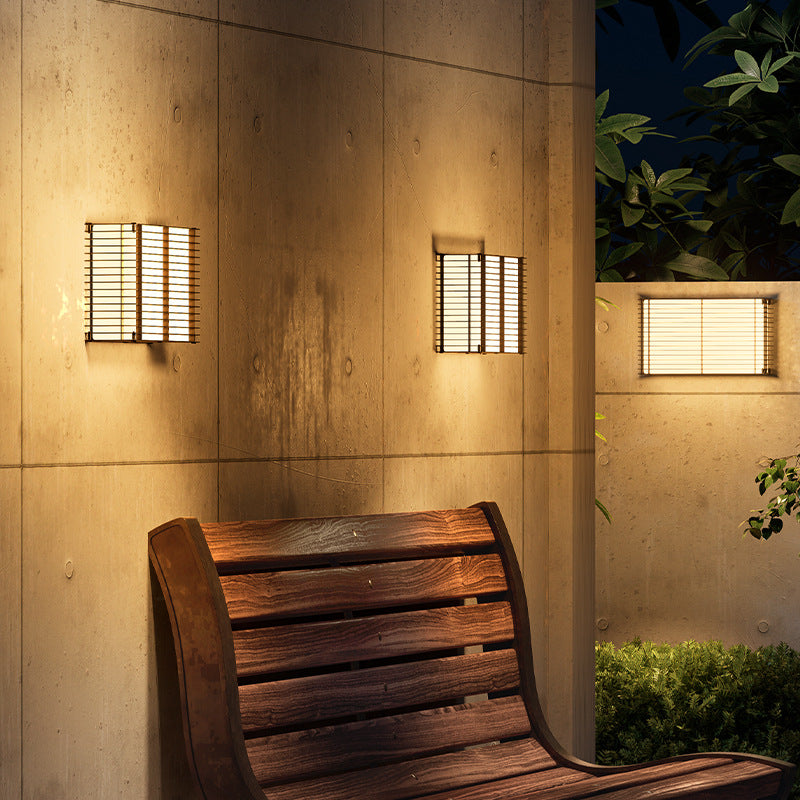 Rectangle PE Stainless Steel Outdoor Light