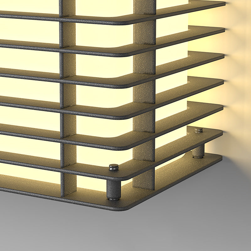 Rectangle PE Stainless Steel Outdoor Light