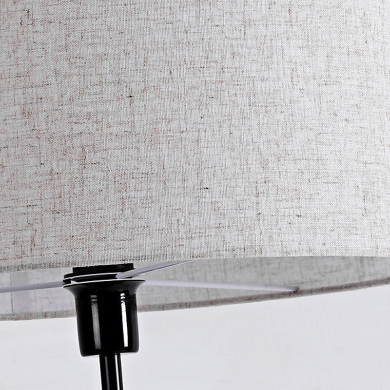 Round Cylindrical Yellow Travertine Floor Lamp