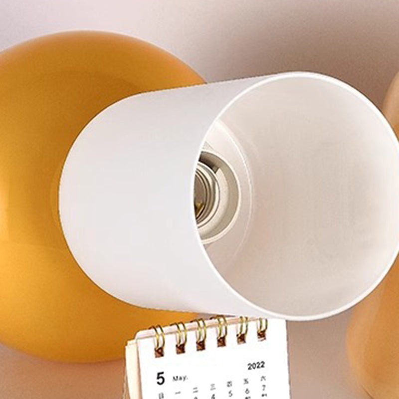 Cream Mushroom Shape Round Table Lamp