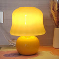Cream Mushroom Shape Round Table Lamp
