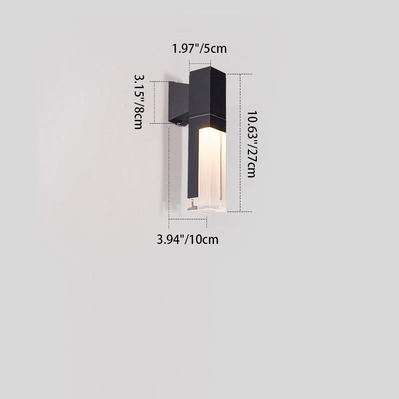 Rectangle Aluminum Acrylic Outdoor Light