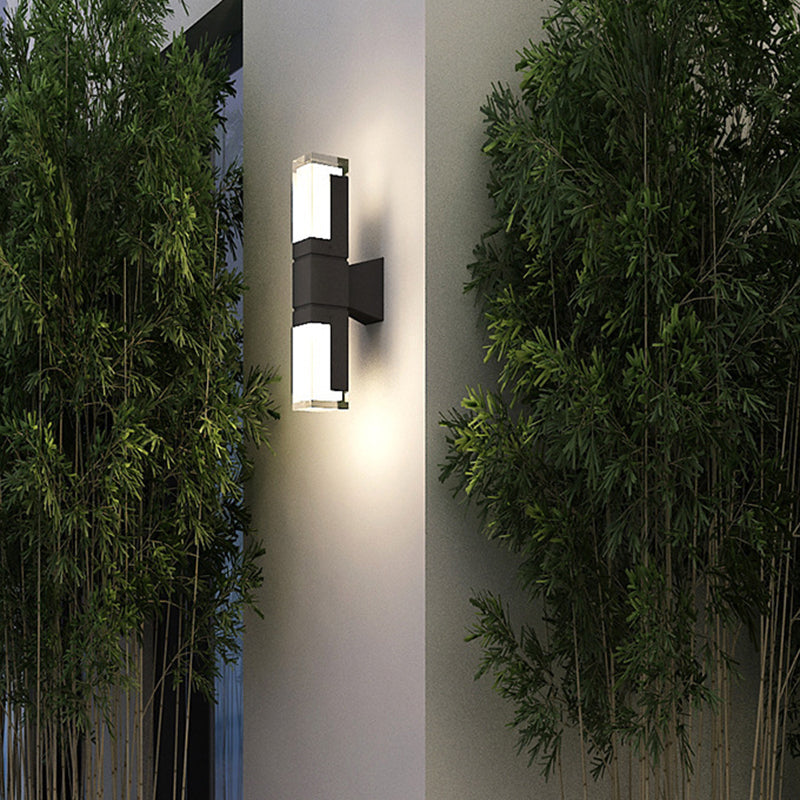 Rectangle Aluminum Acrylic Outdoor Light