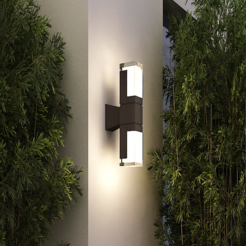 Rectangle Aluminum Acrylic Outdoor Light