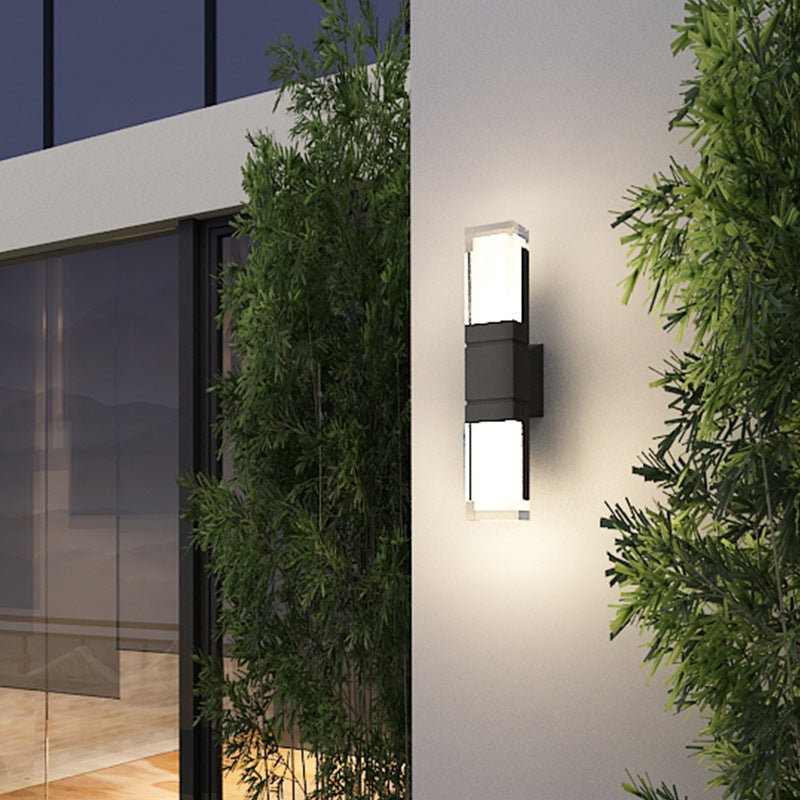 Rectangle Aluminum Acrylic Outdoor Light