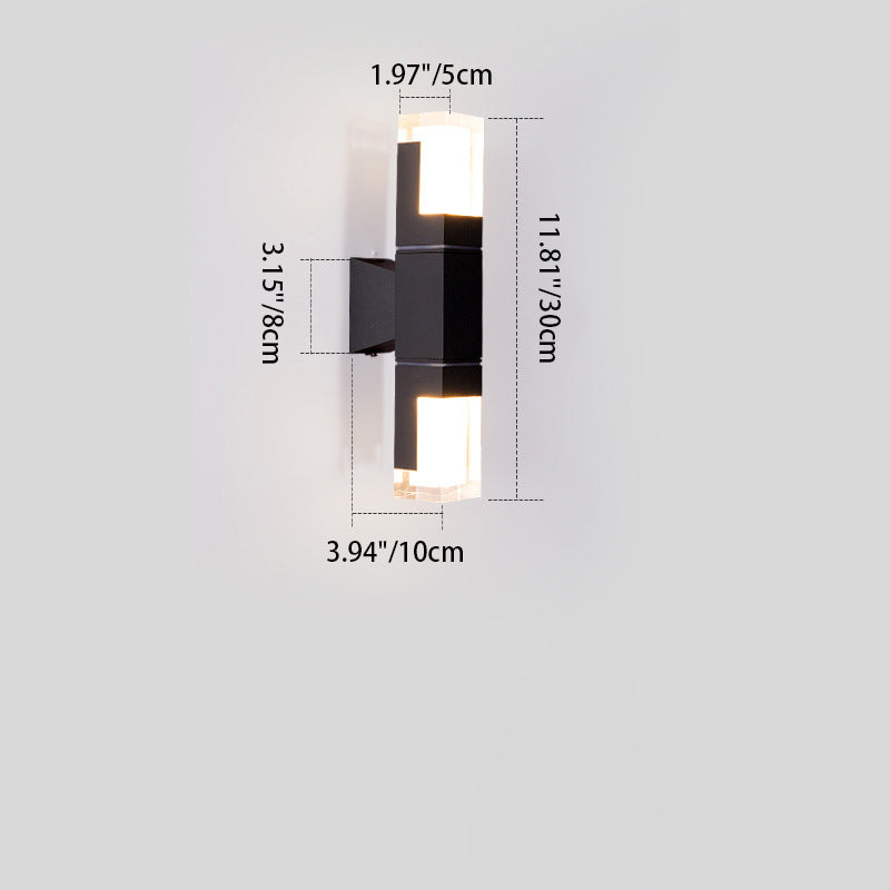 Rectangle Aluminum Acrylic Outdoor Light