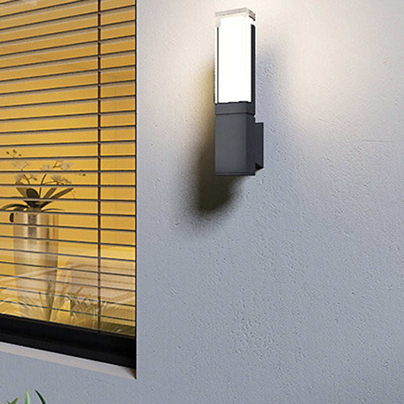 Rectangle Aluminum Acrylic Outdoor Light