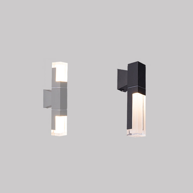 Rectangle Aluminum Acrylic Outdoor Light