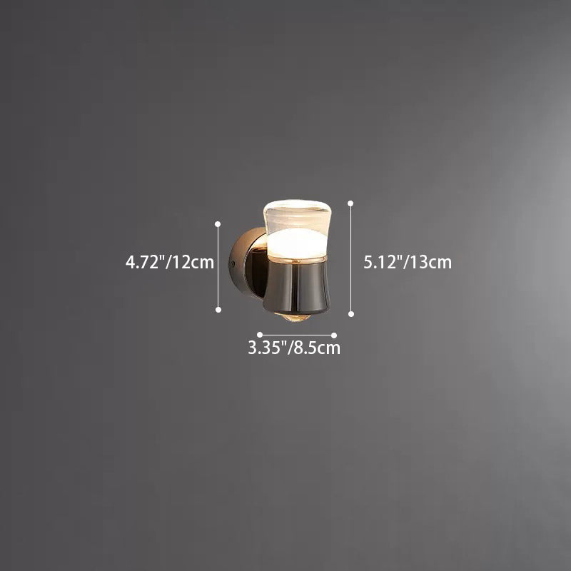 Round Cylinder Cone Iron Wall Lamp
