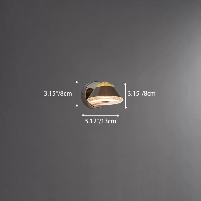 Round Cylinder Cone Iron Wall Lamp