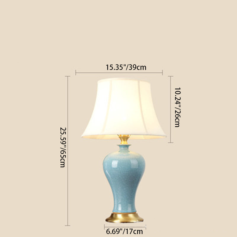 Vase Shape Round Cylinder Table Lamp