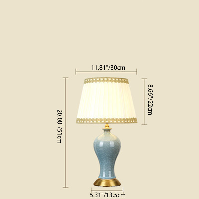 Vase Shape Round Cylinder Table Lamp