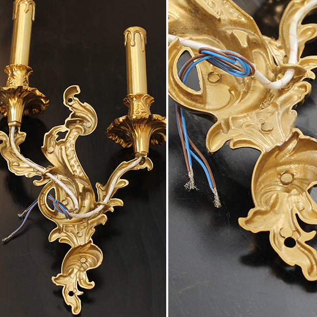 Candle Shape Copper 2/3 2-Light Wall Lamp