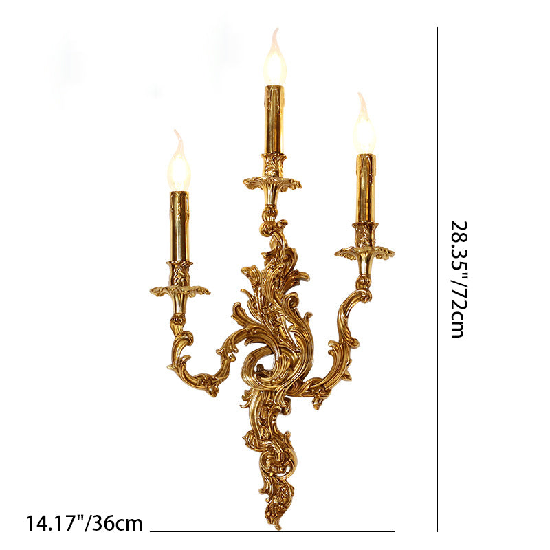 Candle Shape Copper 2/3 2-Light Wall Lamp