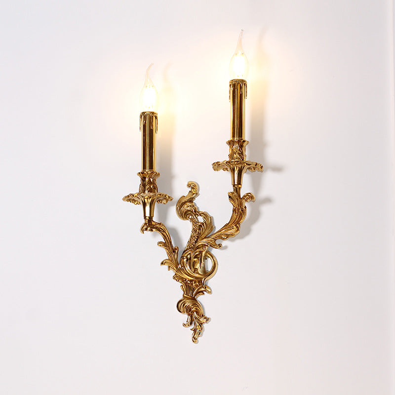 Candle Shape Copper 2/3 2-Light Wall Lamp