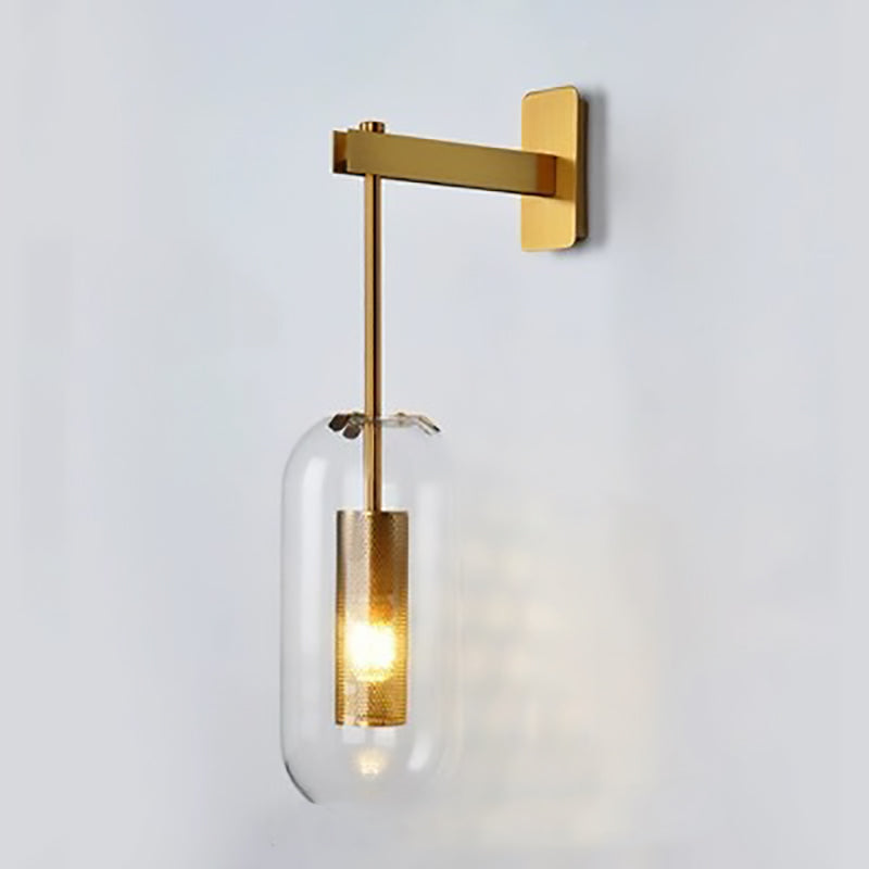 Cylinder Oval Stainless Steel Wall Lamp
