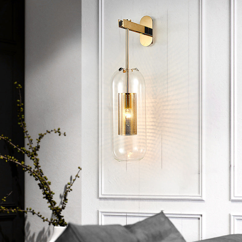 Cylinder Oval Stainless Steel Wall Lamp