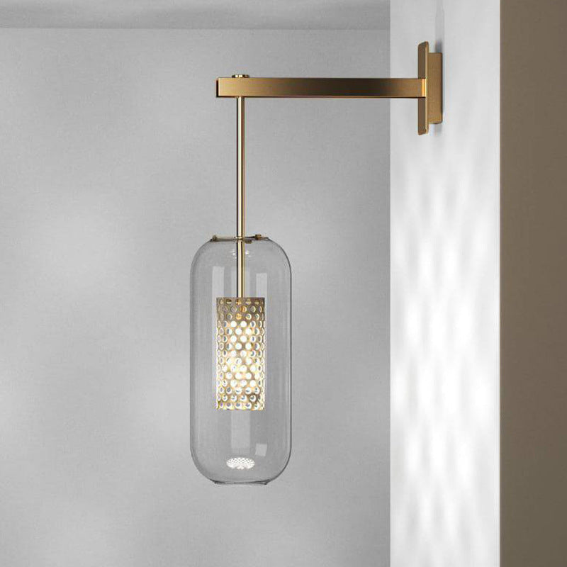Cylinder Oval Stainless Steel Wall Lamp