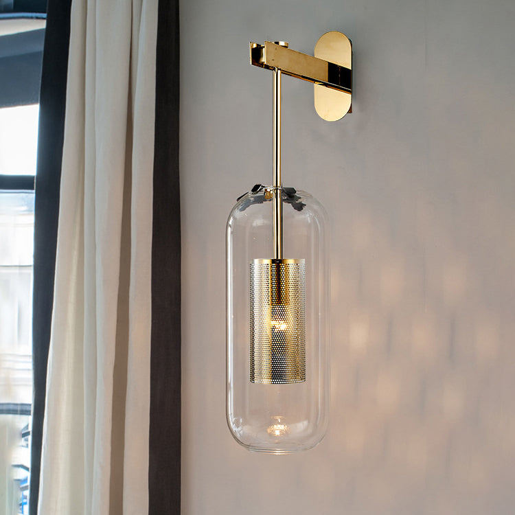 Cylinder Oval Stainless Steel Wall Lamp