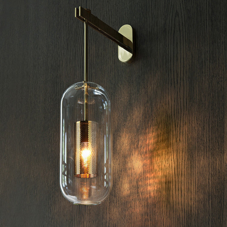 Cylinder Oval Stainless Steel Wall Lamp