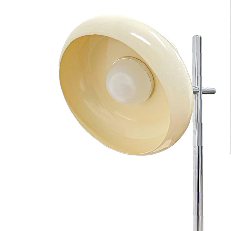 Cream Round Rotating Lampshade Table Lamp