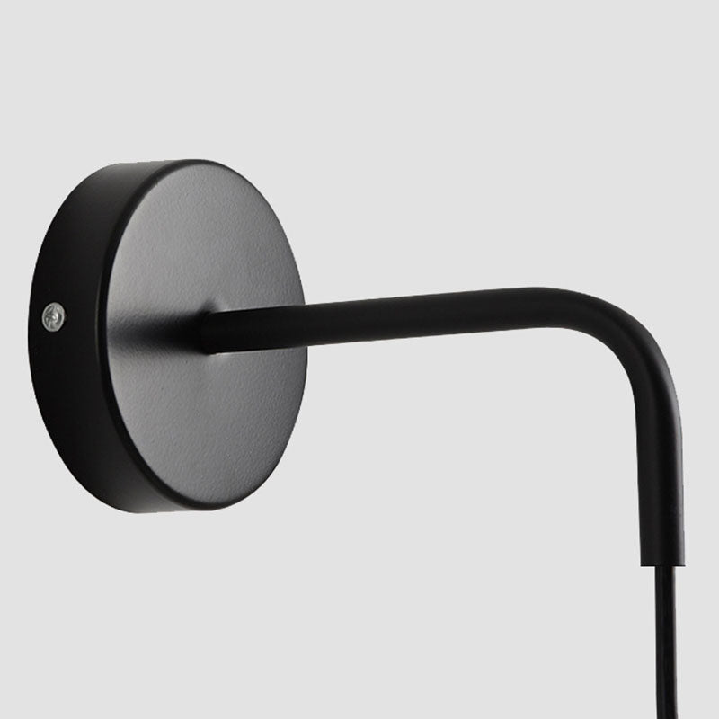 Round Cone Iron Bedroom Wall Lamp
