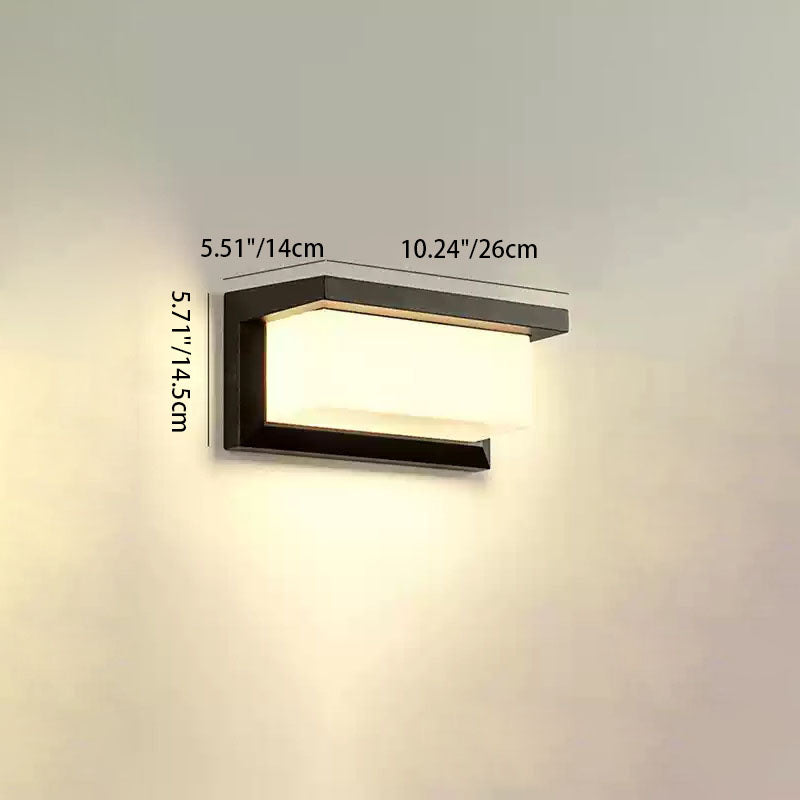Rectangle Oval PC Aluminum Outdoor Light
