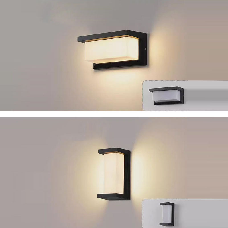 Rectangle Oval PC Aluminum Outdoor Light