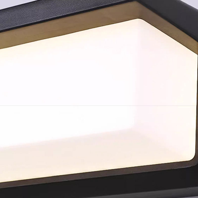 Rectangle Oval PC Aluminum Outdoor Light