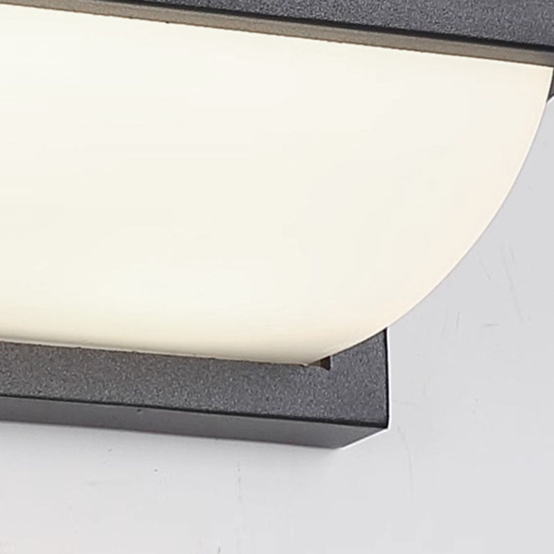 Rectangle Oval PC Aluminum Outdoor Light