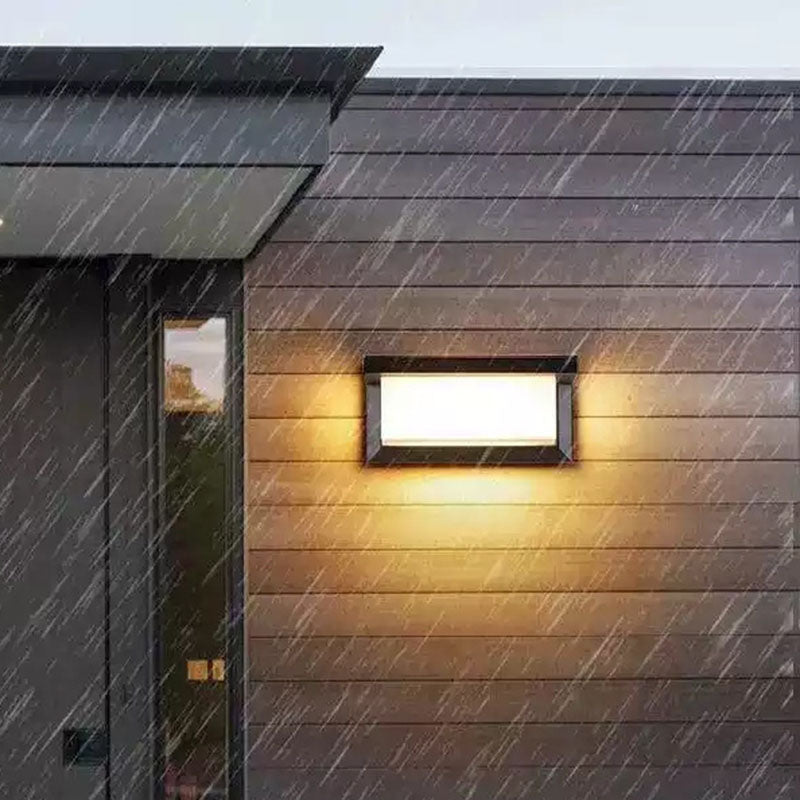 Rectangle Oval PC Aluminum Outdoor Light
