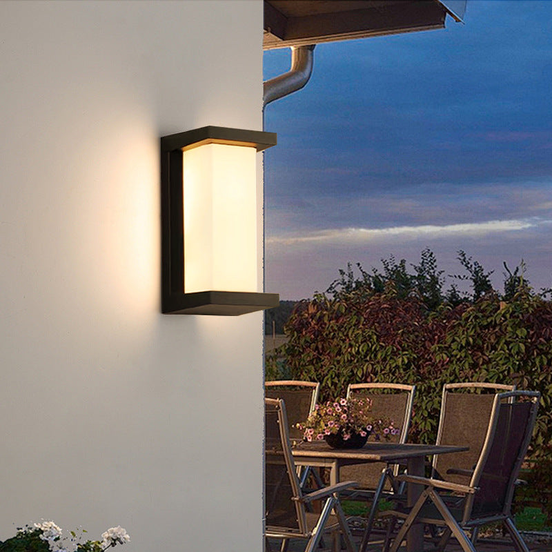 Rectangle Oval PC Aluminum Outdoor Light