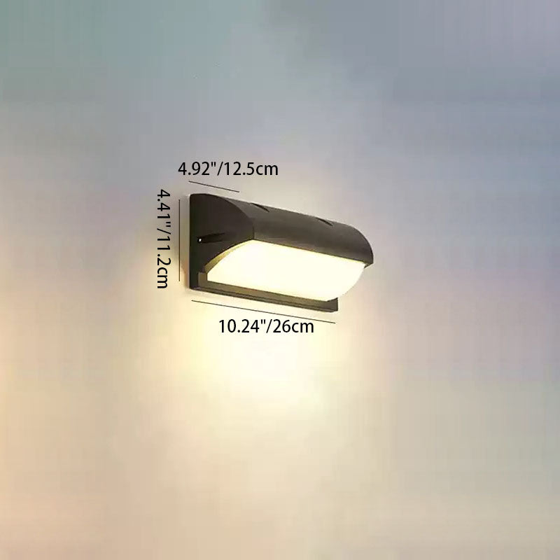 Rectangle Oval PC Aluminum Outdoor Light