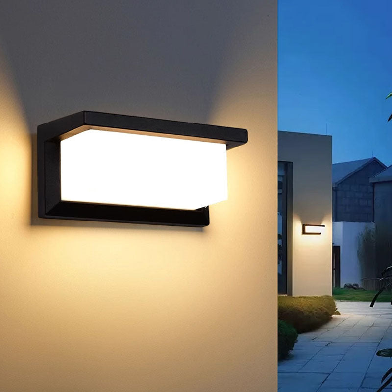 Rectangle Oval PC Aluminum Outdoor Light