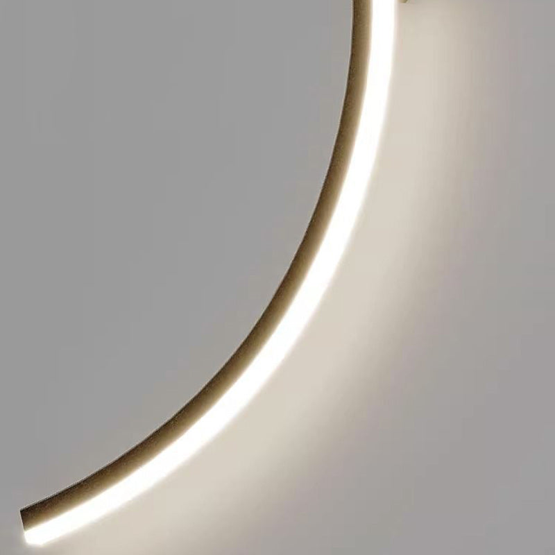 Long Curve Aluminum Silicone Wall Lamp