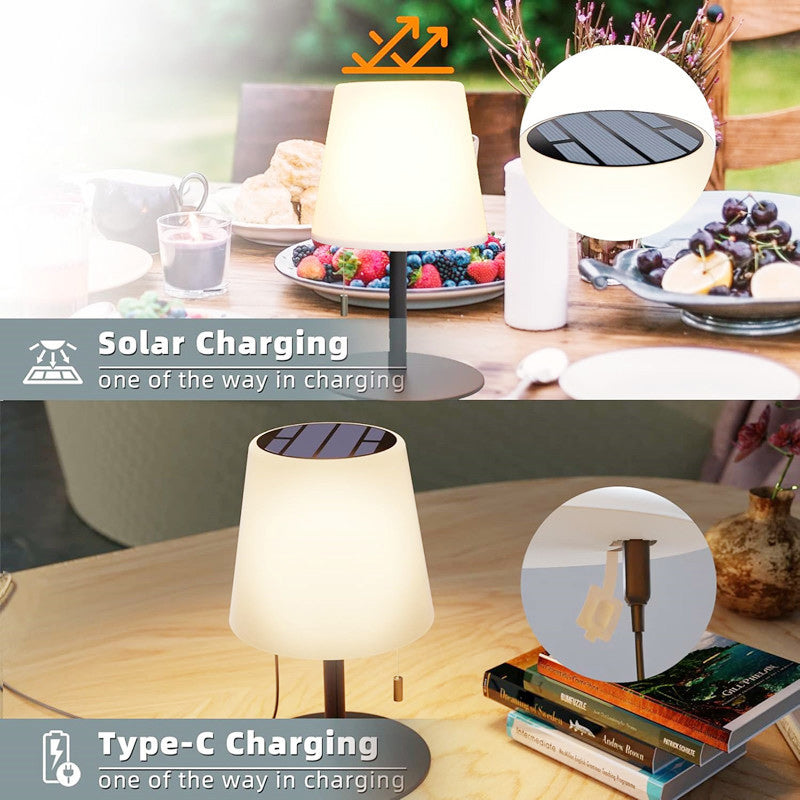 Round PE Hardware Table Outdoor Light